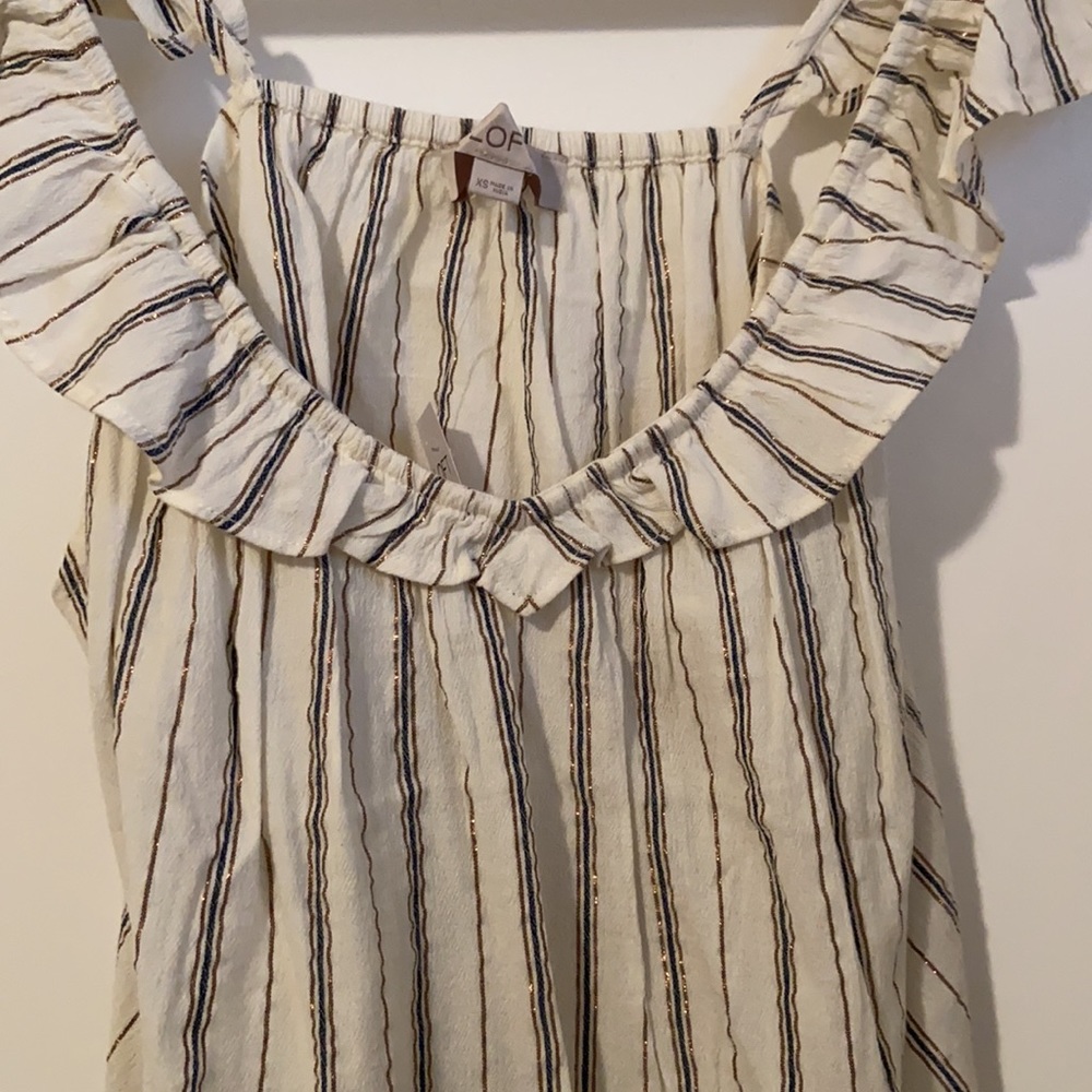 NWT Loft Ruffle Tank - Picture 5 of 7